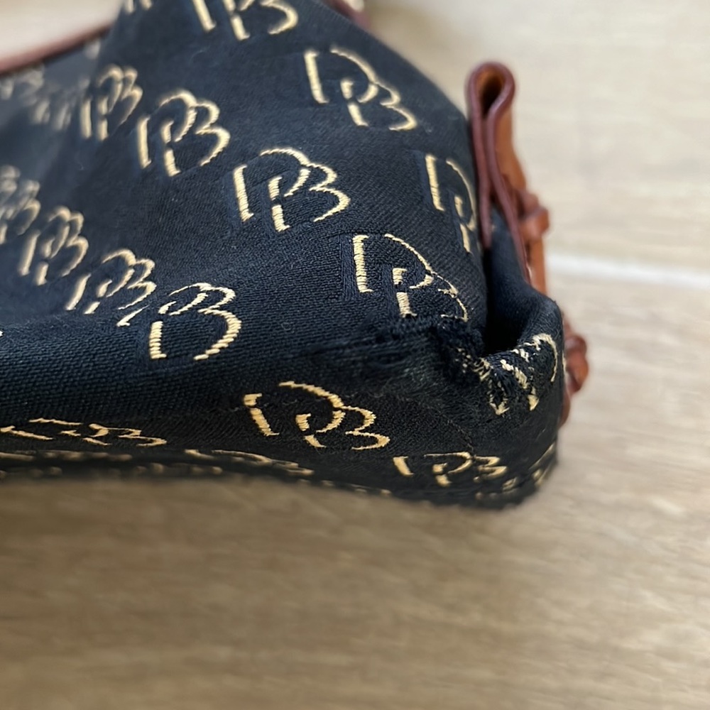 Dooney & Bourke Black with Brown Trim Mini Shoulder Bag - Picture 6 of 6